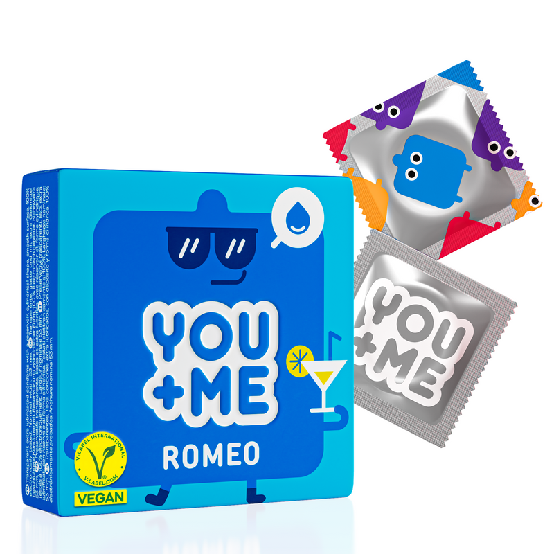 ROMEO VEGAN CONDOMS EXTRA-LUBRICATED 3 PCS