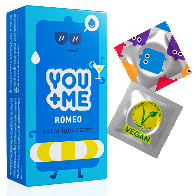 ROMEO VEGAN CONDOMS EXTRA-LUBRICATED 12 PCS