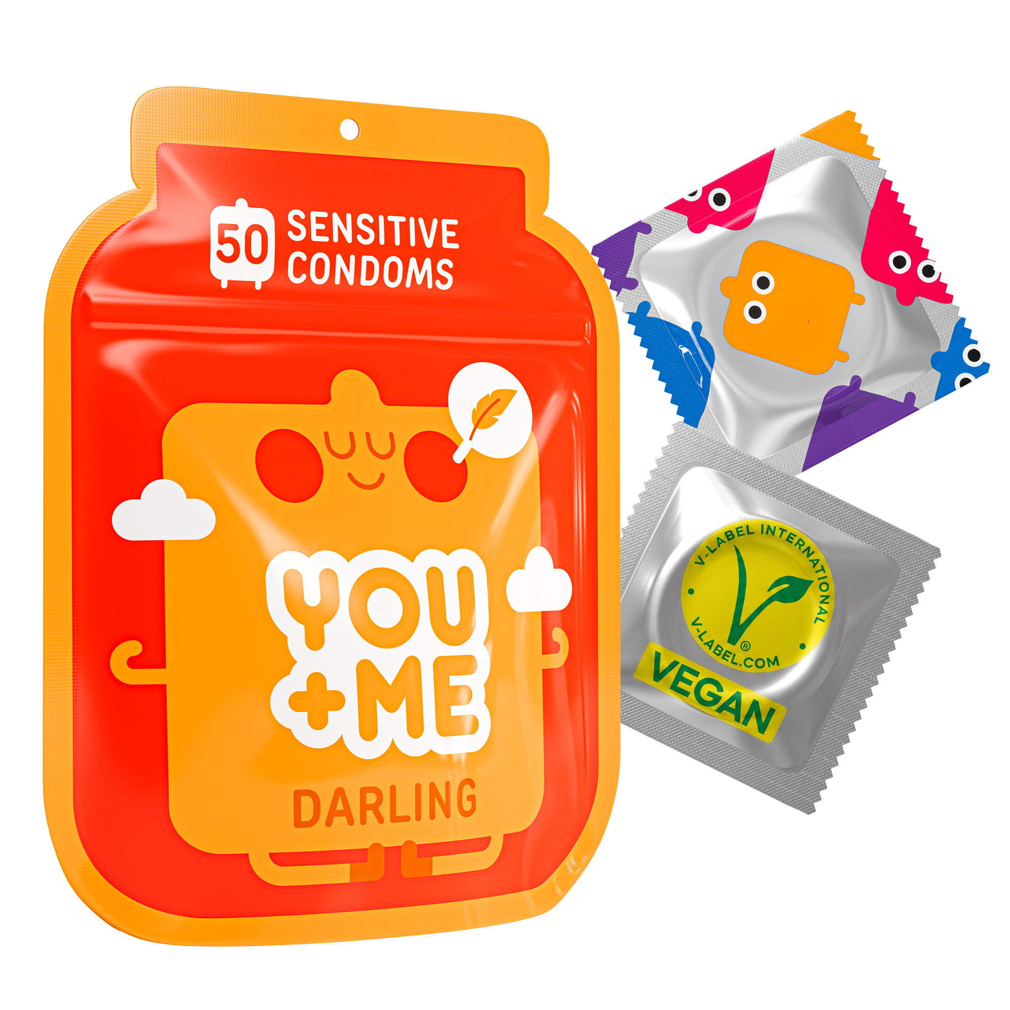 DARLING VEGAN CONDOMS WITH AN EXTRA THIN WALL 50 PCS