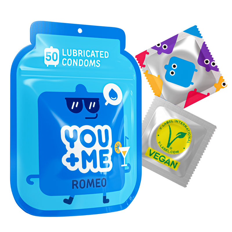 ROMEO VEGAN CONDOMS EXTRA-LUBRICATED 50 PCS