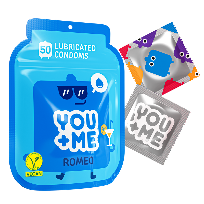 ROMEO VEGAN CONDOMS EXTRA-LUBRICATED 50 PCS
