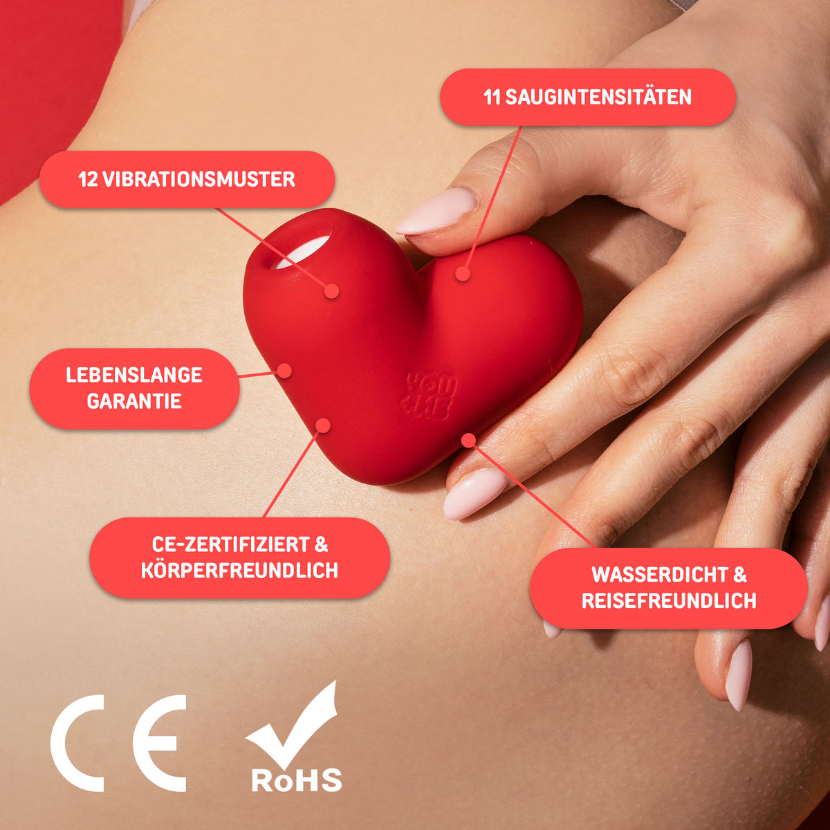 HEARTBEAT LOVE TOY 2V1 PULSUJÍCÍ SACÍ VIBRÁTOR