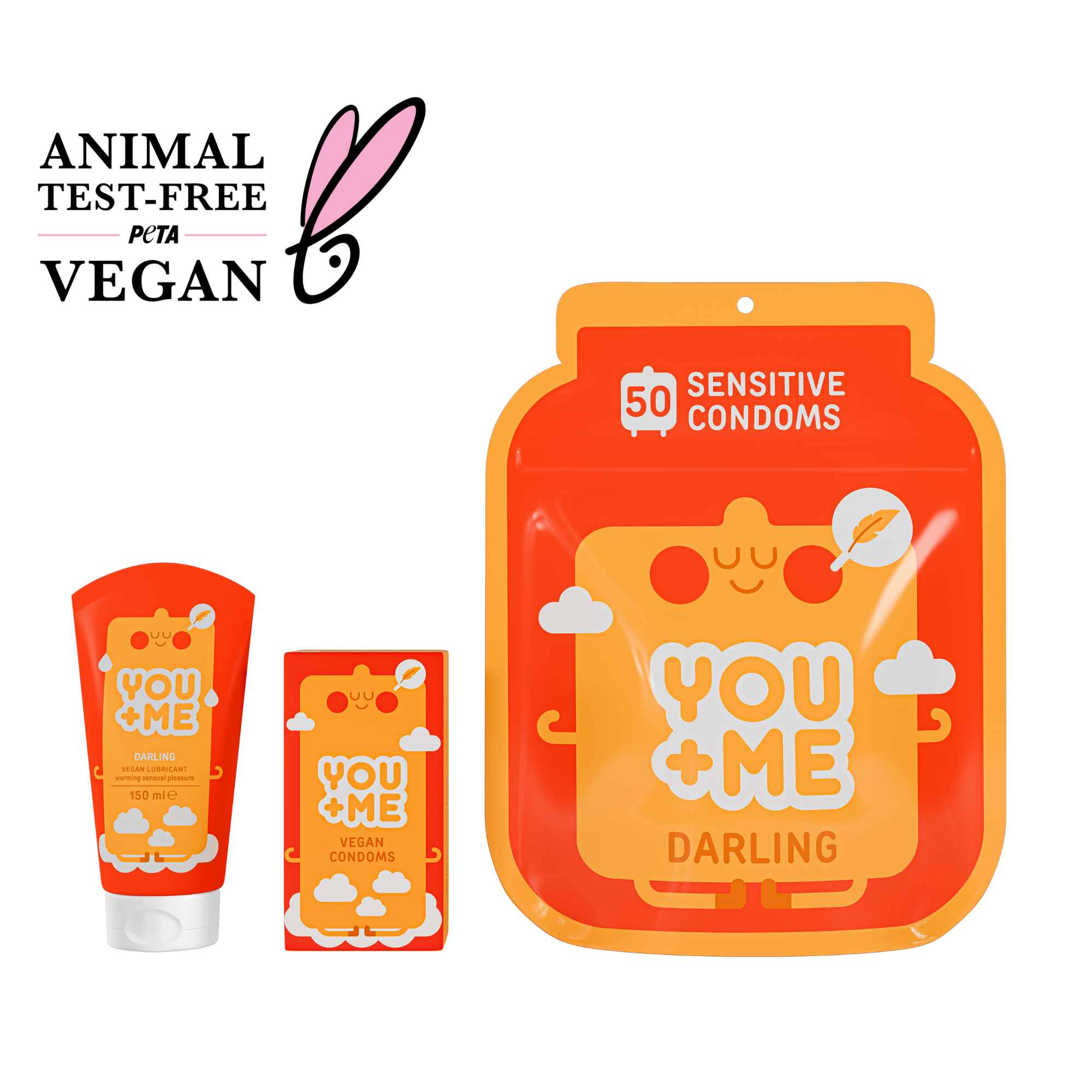 DARLING VEGAN CONDOMS WITH AN EXTRA THIN WALL