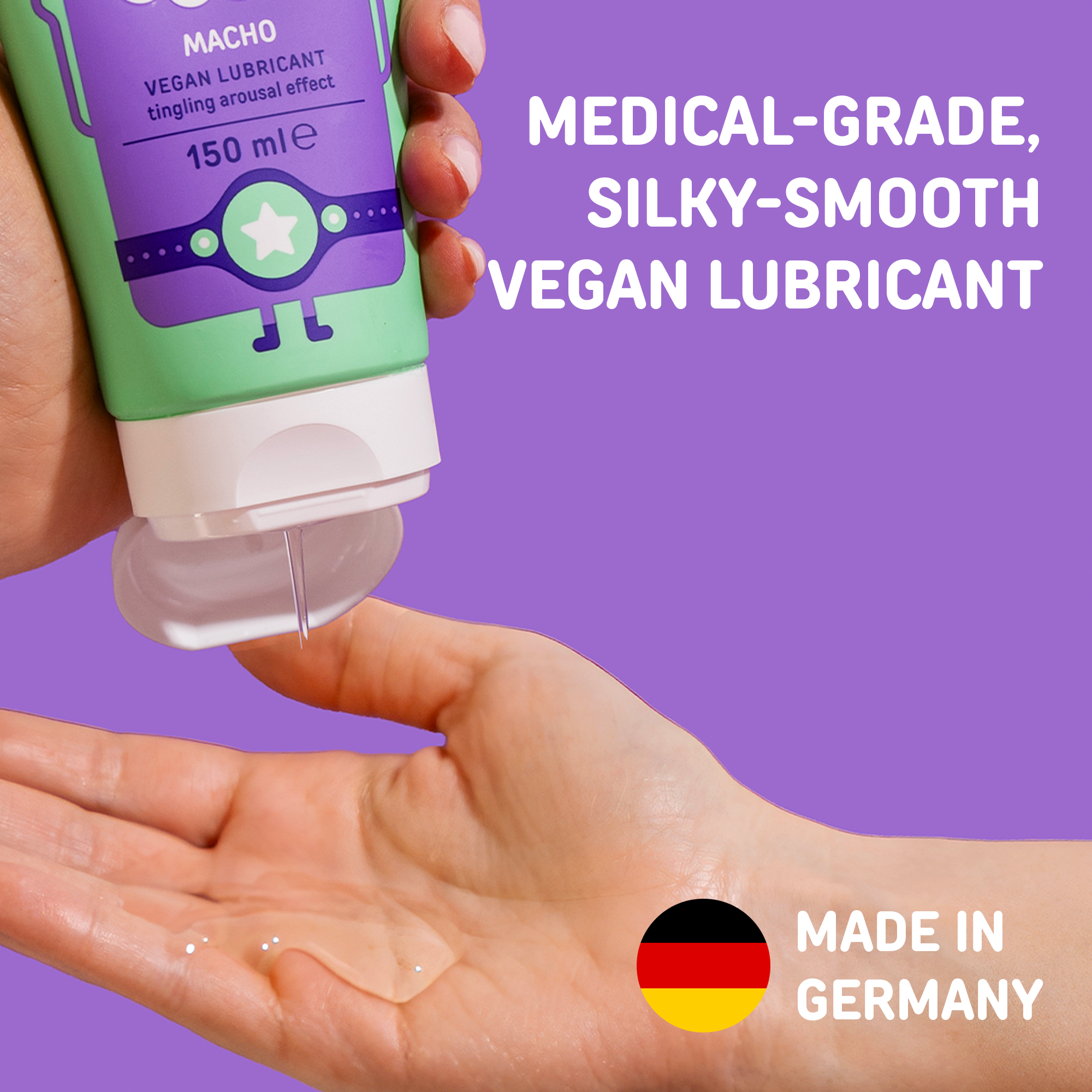 MACHO VEGAN LUBRICANT WITH TINGLING AROUSAL EFFECT