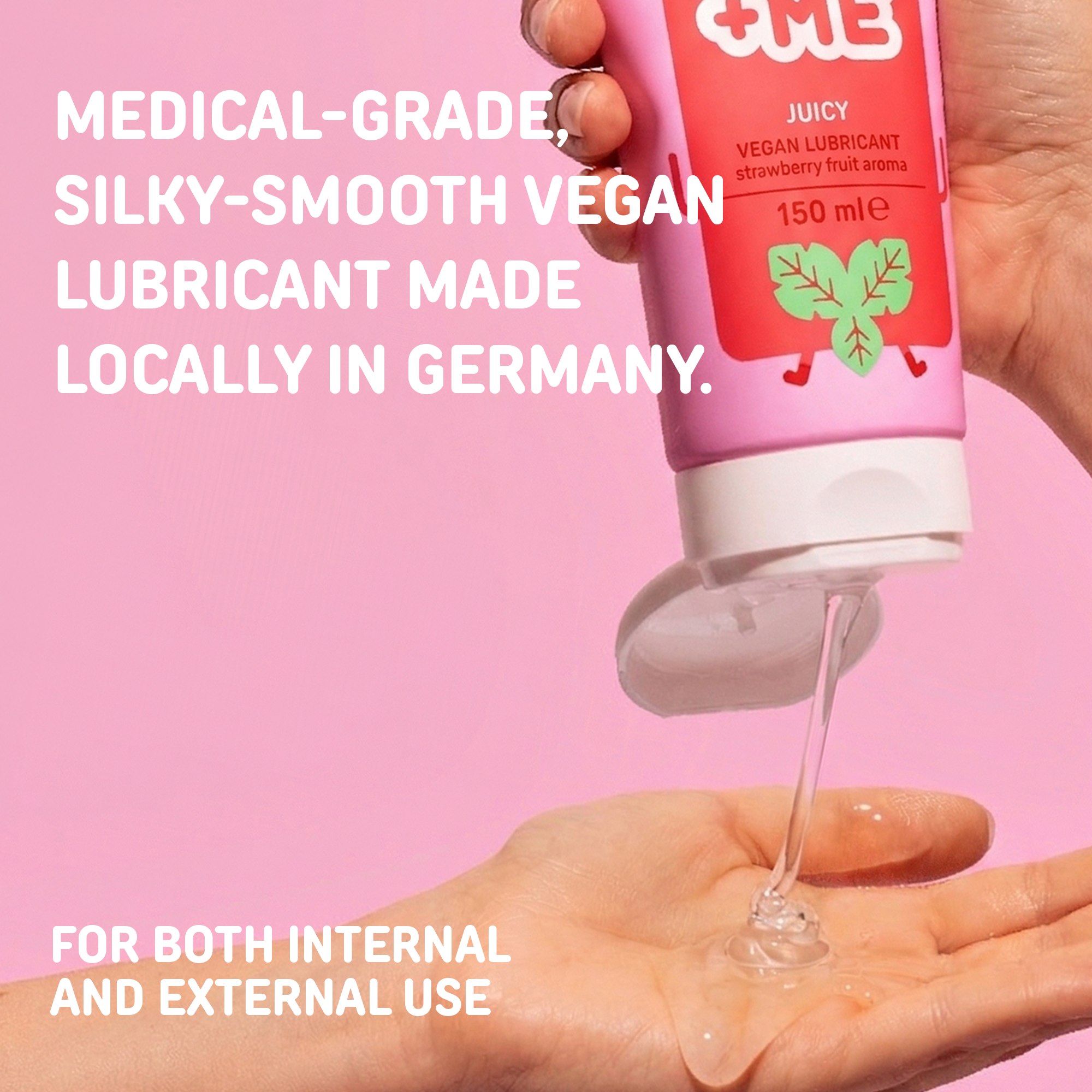 JUICY VEGAN LUBRICANT WITH STRAWBERRY AROMA