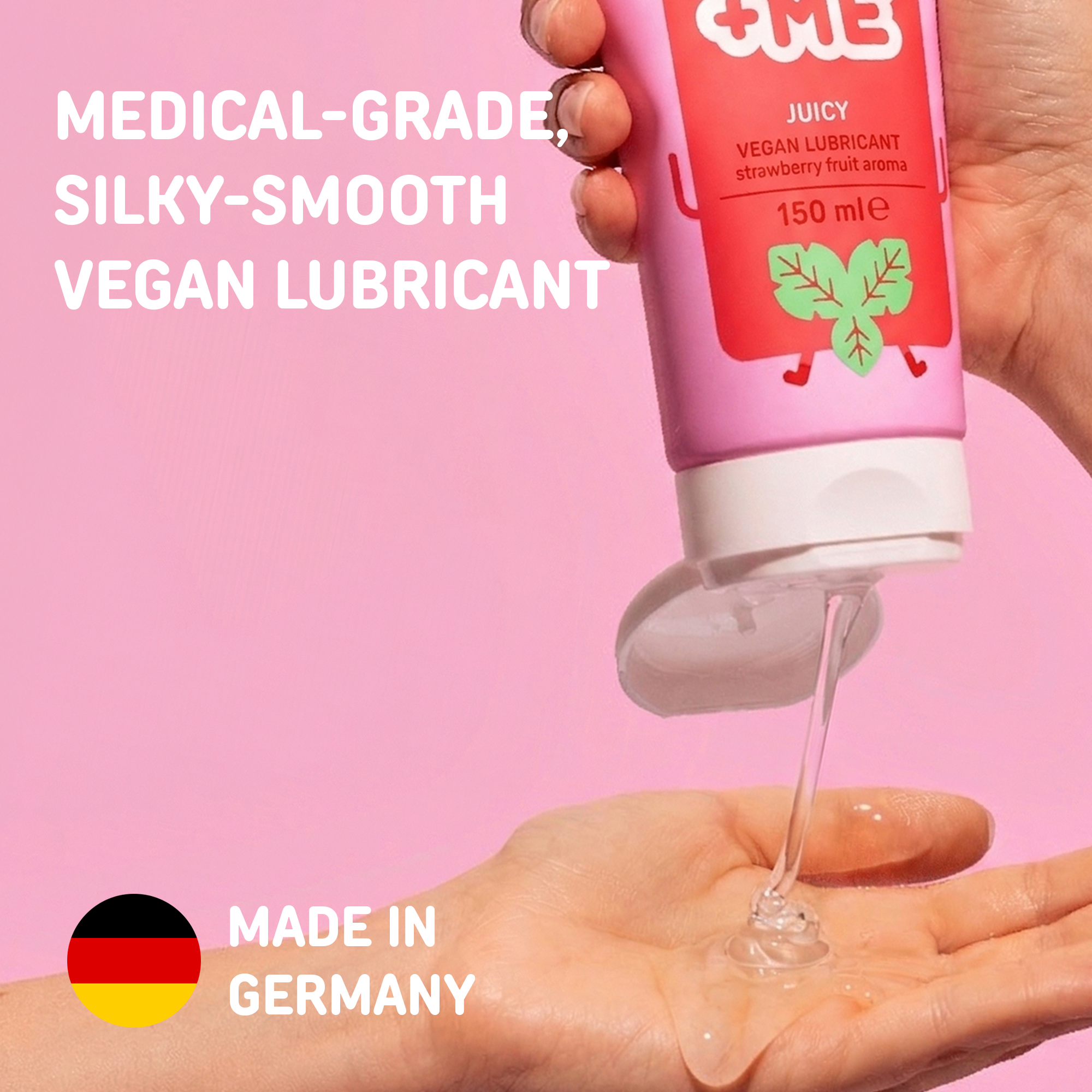 JUICY VEGAN LUBRICANT WITH STRAWBERRY AROMA