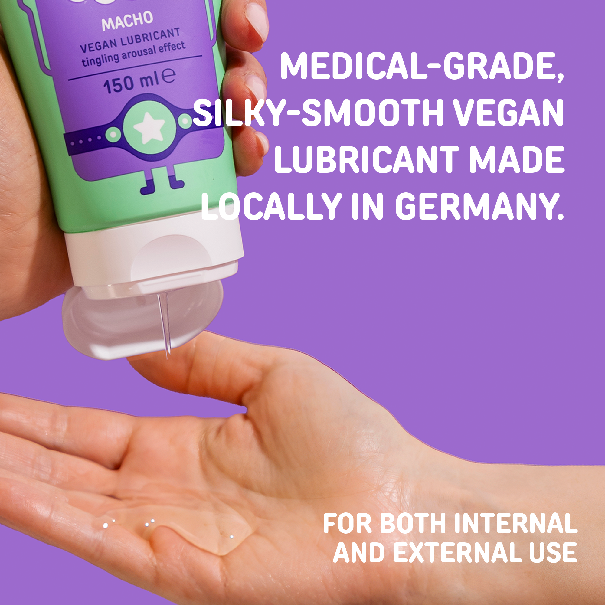 MACHO VEGAN LUBRICANT WITH TINGLING AROUSAL EFFECT