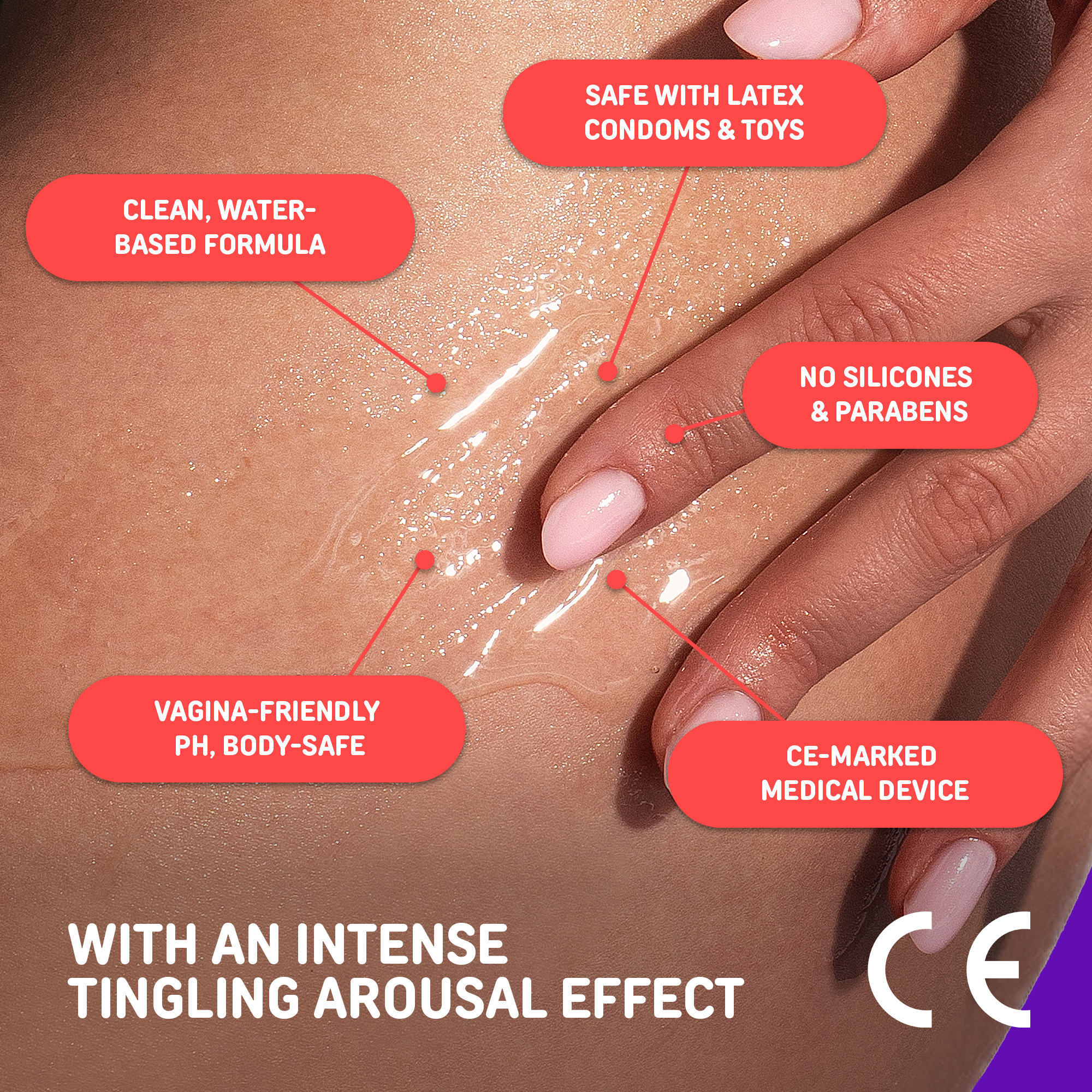 MACHO VEGAN LUBRICANT WITH TINGLING AROUSAL EFFECT