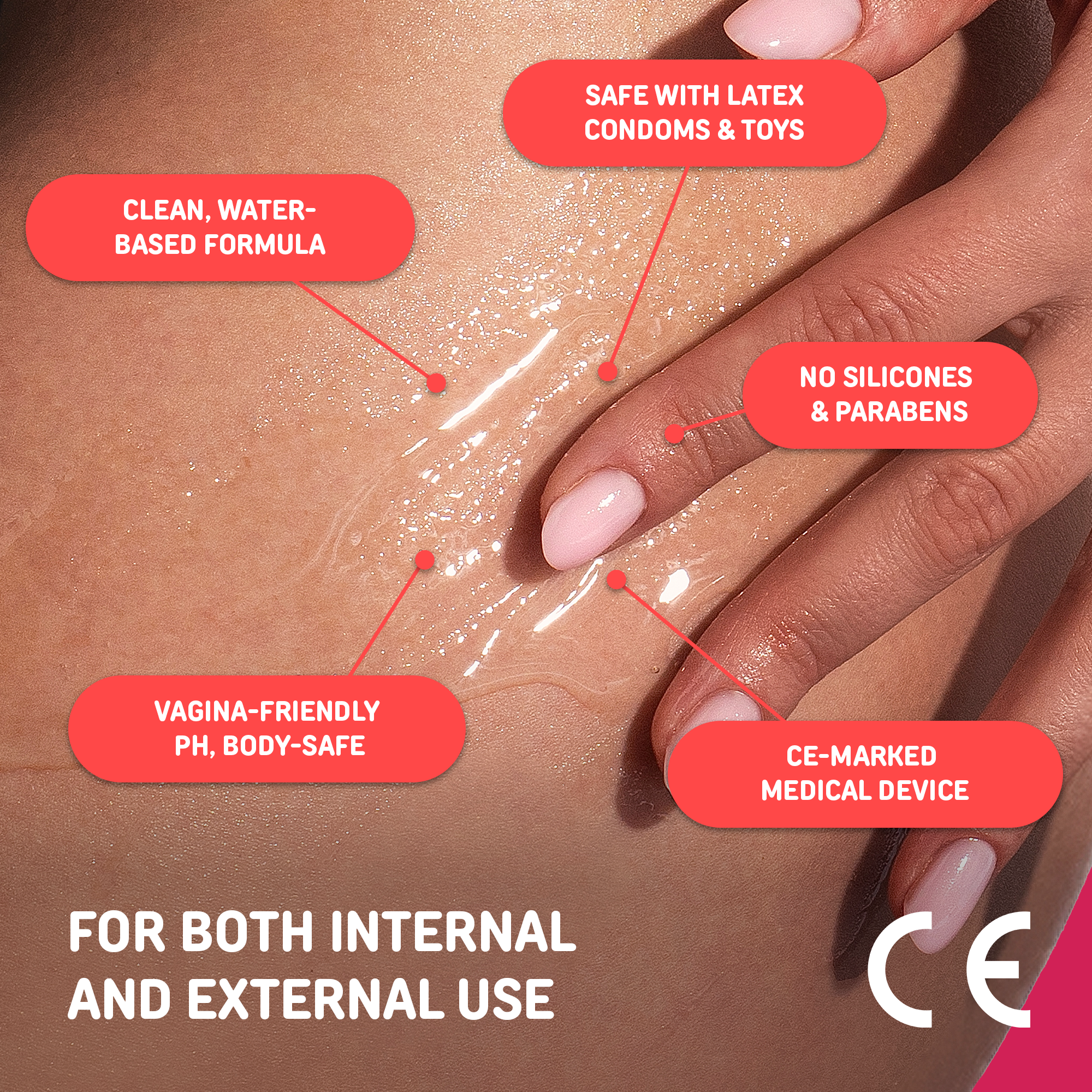 JUICY VEGAN LUBRICANT WITH STRAWBERRY AROMA