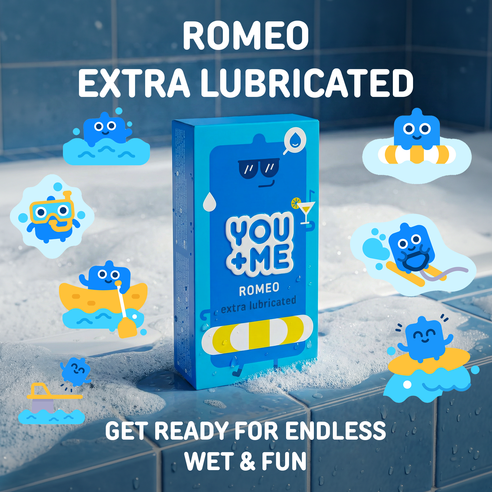 ROMEO VEGAN CONDOMS EXTRA-LUBRICATED 12 PCS