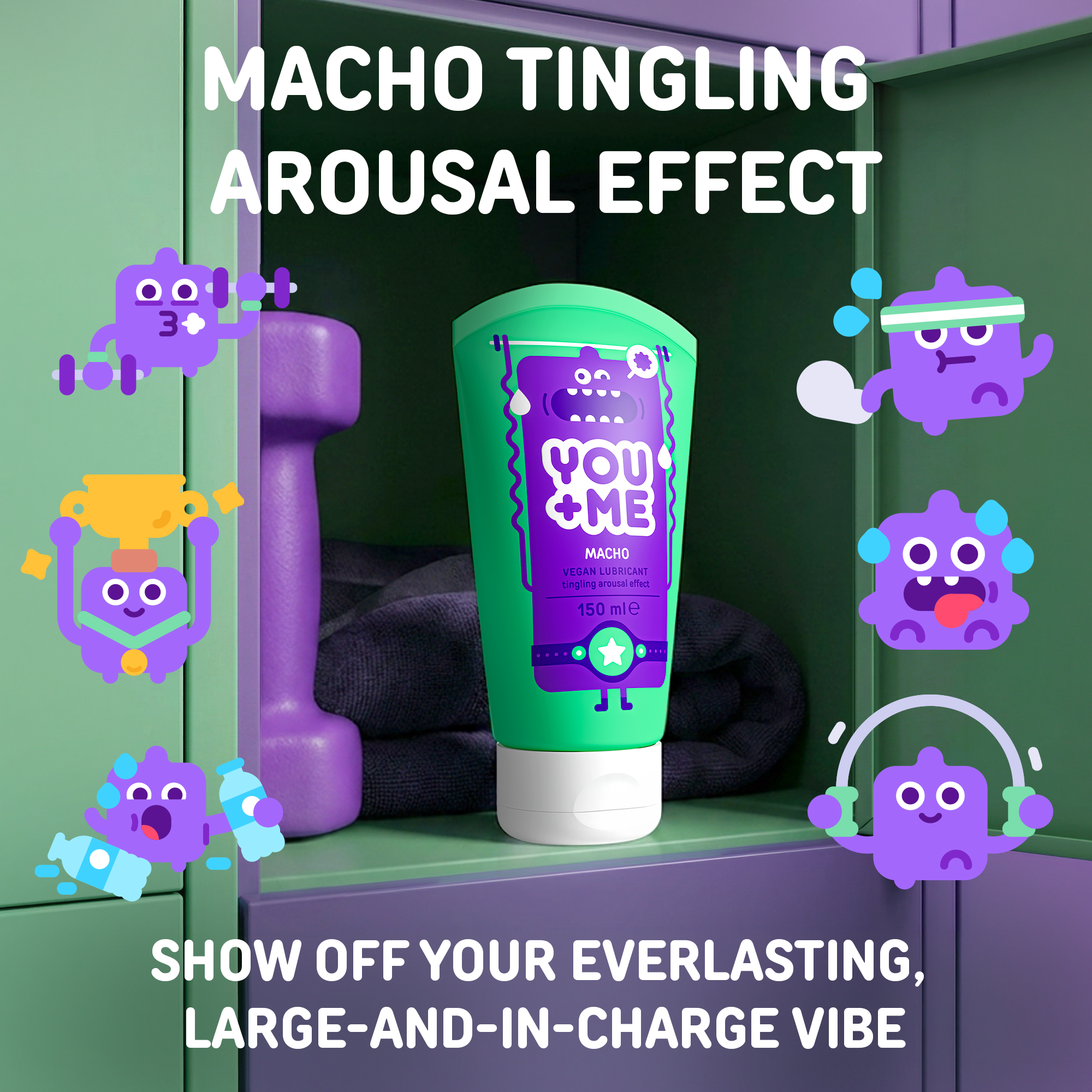 MACHO VEGAN LUBRICANT WITH TINGLING AROUSAL EFFECT