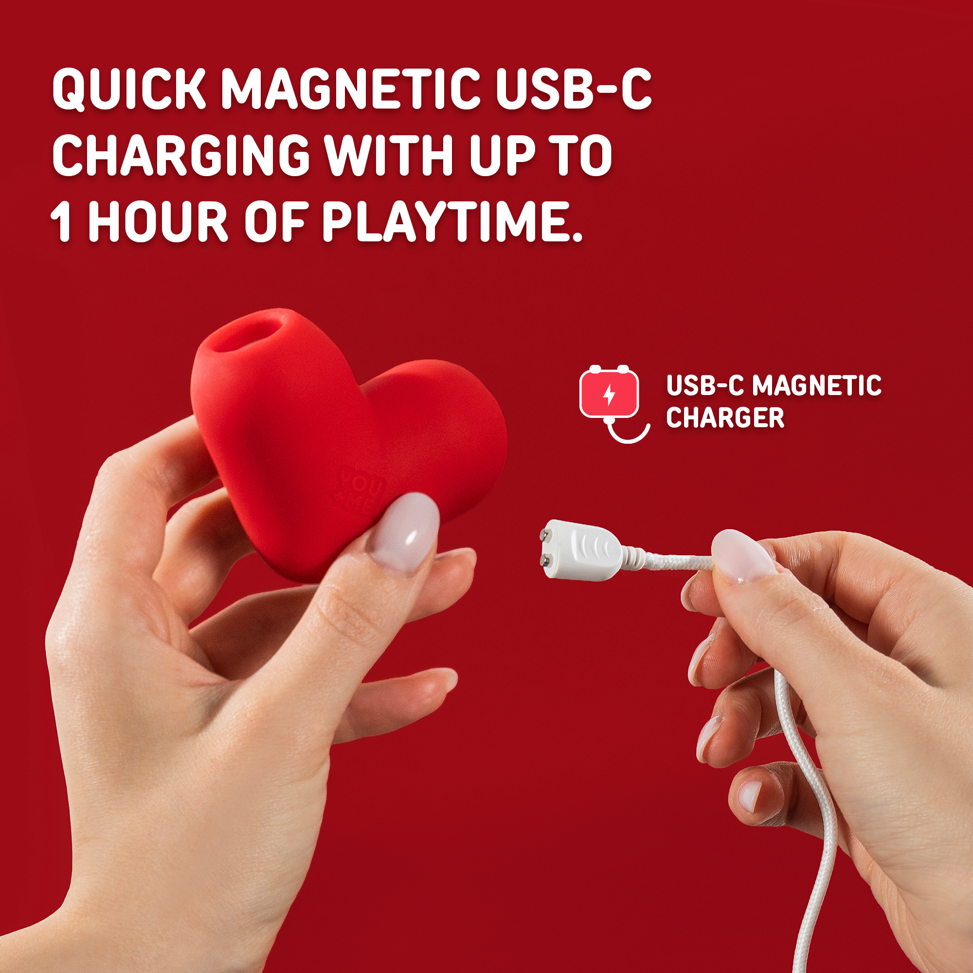 HEARTBEAT LOVE TOY 2-IN-1 SUCTION VIBRATOR