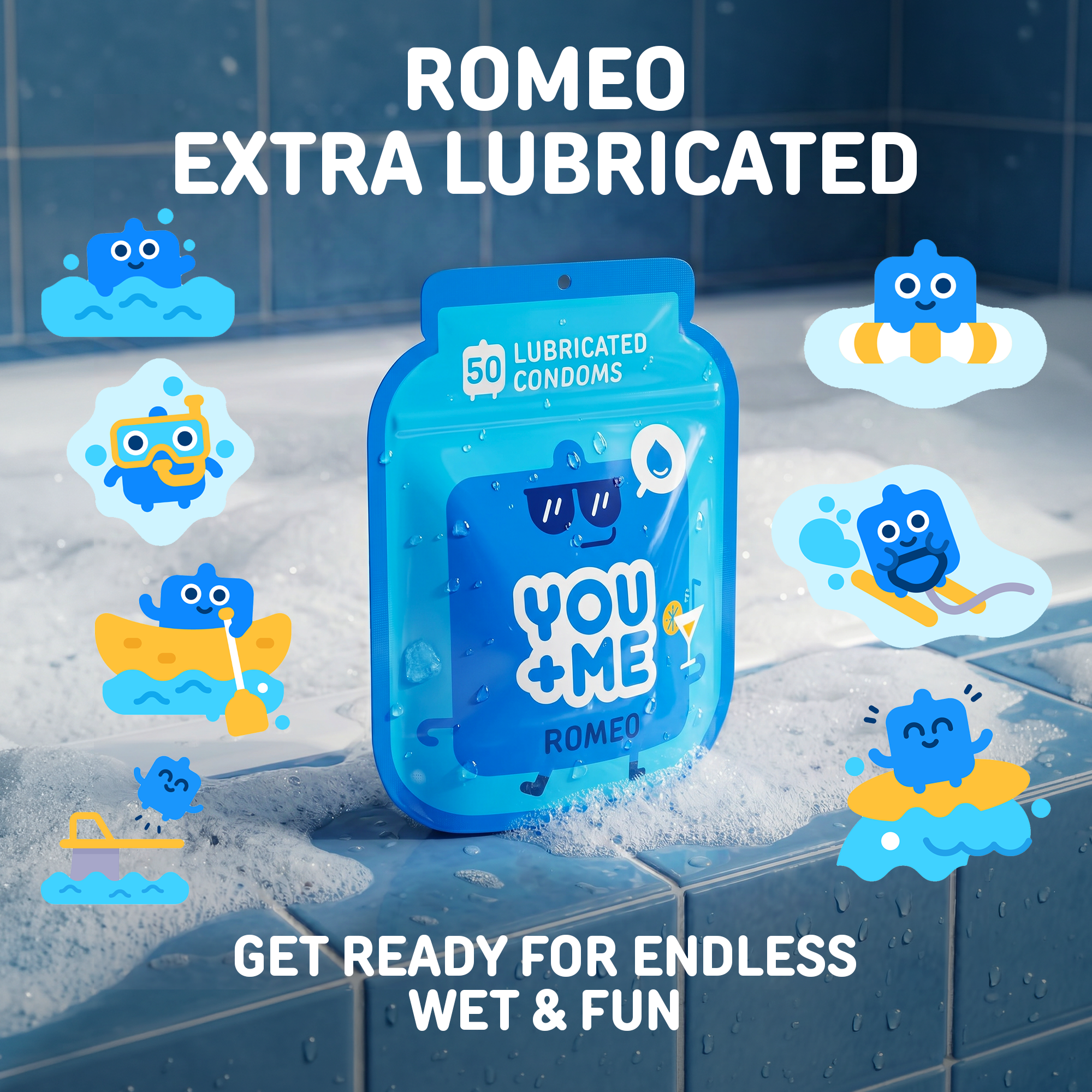 ROMEO VEGAN CONDOMS EXTRA-LUBRICATED 50 PCS