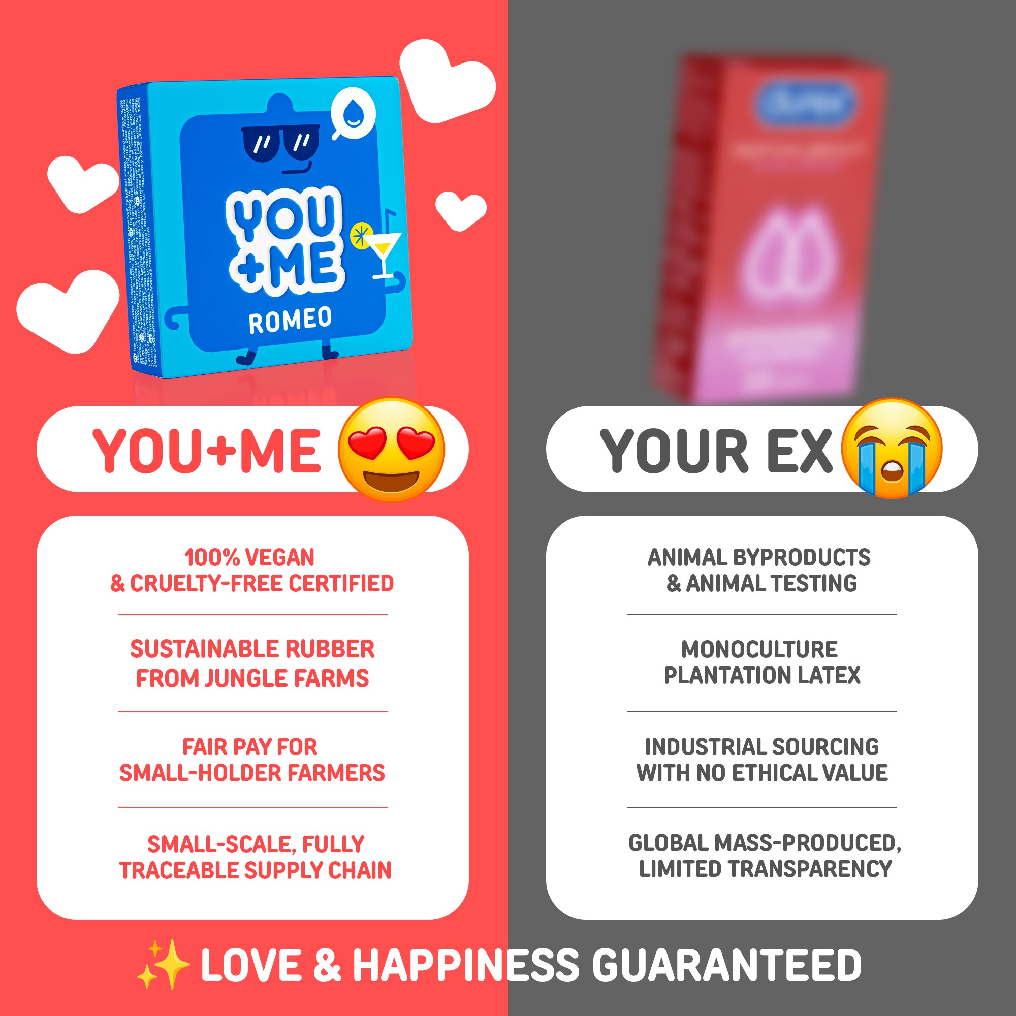 ROMEO VEGAN CONDOMS EXTRA-LUBRICATED 3 PCS