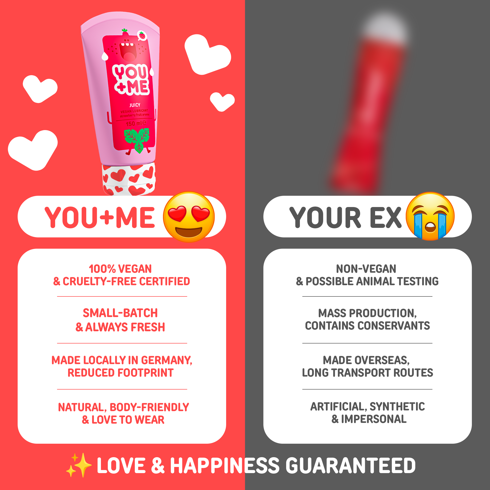 JUICY VEGAN LUBRICANT WITH STRAWBERRY AROMA