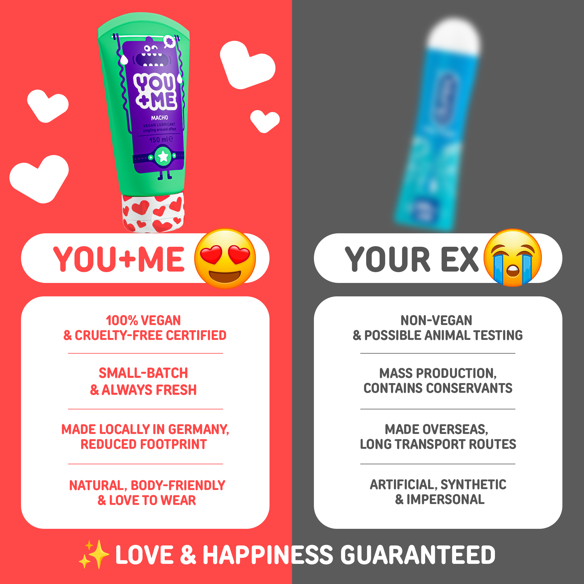 MACHO VEGAN LUBRICANT WITH TINGLING AROUSAL EFFECT