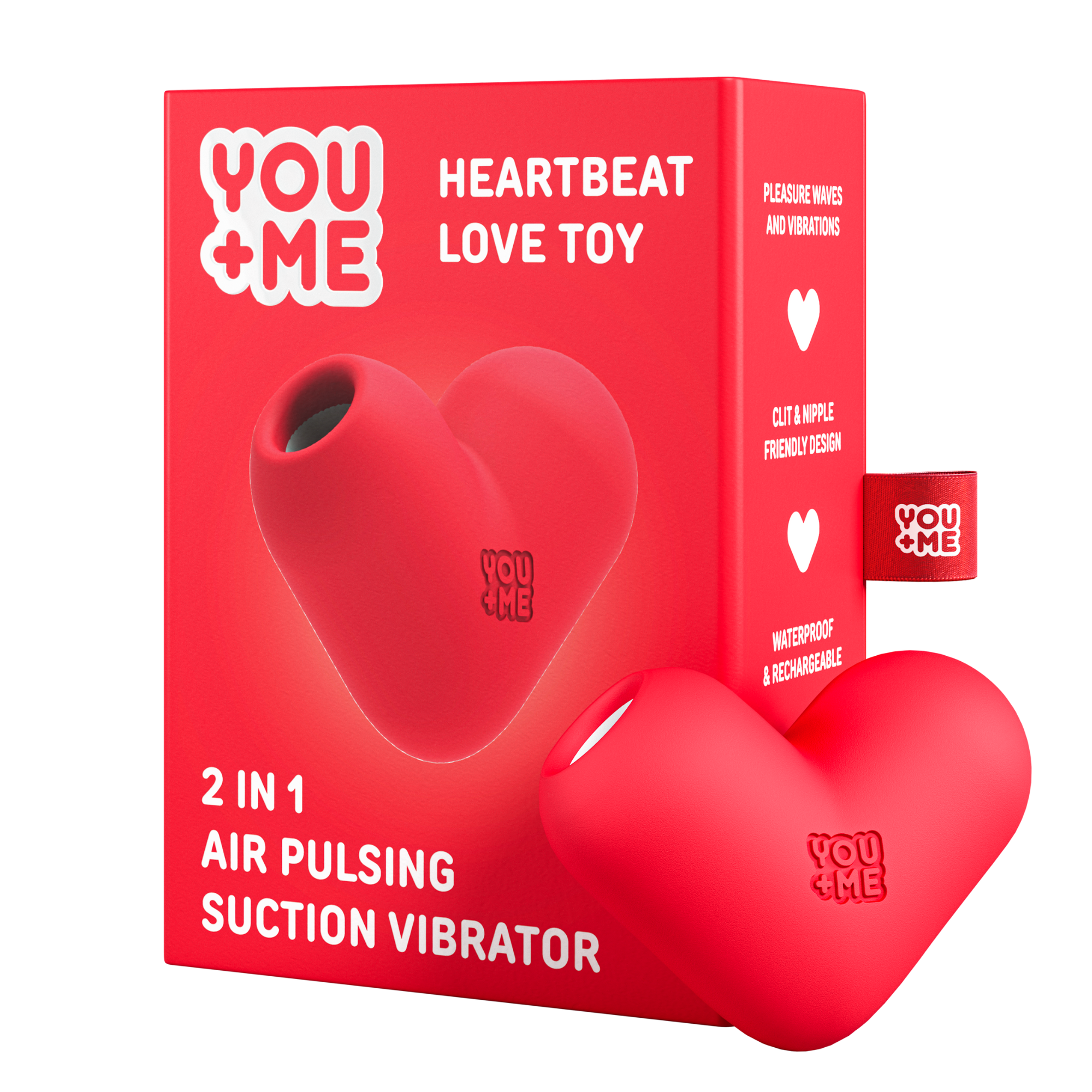 HEARTBEAT LOVE TOY 2-IN-1 SUCTION VIBRATOR